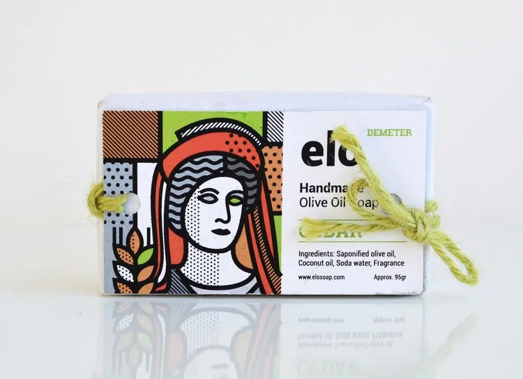 cedar - zeus greek god - handmade natural olive oil gift soap