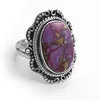 Immediately But Definitely !! Purple Copper Turquoise 925 Sterling Silver Ring, Silver Jewelry India, Online Silver Jewelry