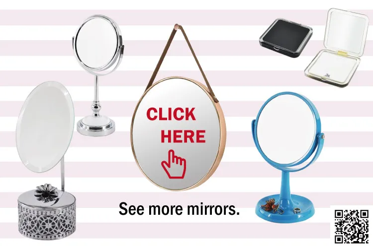 Special Marble Base Round Shaped Tabletop Standing Mirror Buy