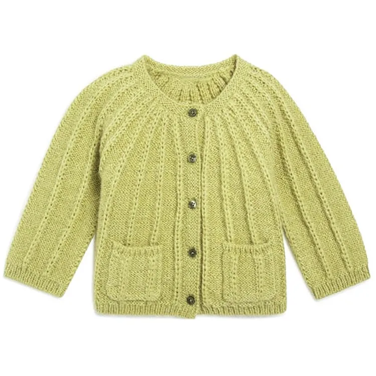 Fashion Style Buttons Down Girls Sweater Pockets Ladies Woolen Long Sleeve Kids Knitting Sweater