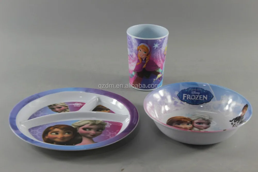 Kids Dinner Set/Melamine Tableware Set Of 3pcs