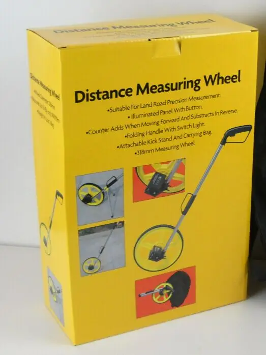 Walking Measuring Wheels Tape 4 Inch Lightweight Telescoping Handle Adjustable 