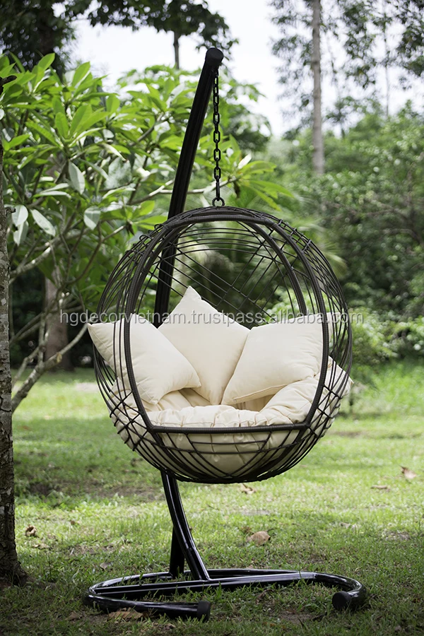 Newest Design Of Wicker Swing Chair Poly Rattan Hanging Chair Patio Swing Chair Buy Patio Rattan Hanging Swing Chair Wicker Hanging Swing