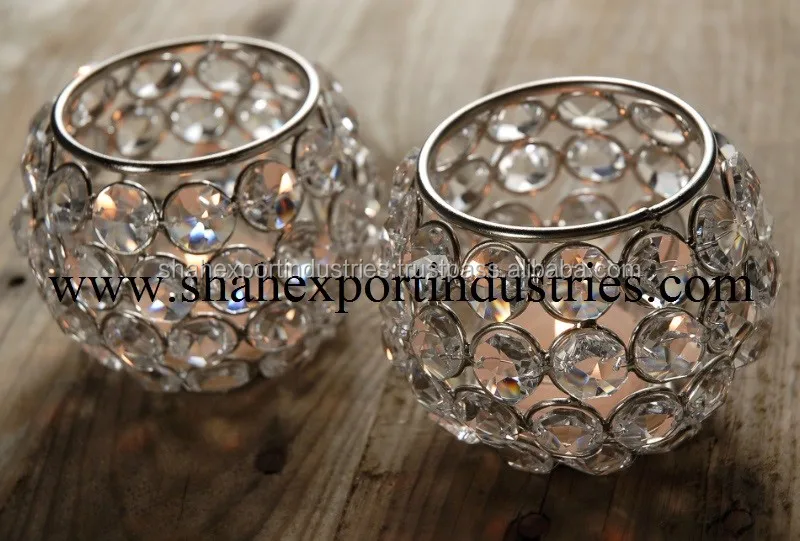 Crystal Tea Light Table Votive Holder Centerpiece Buy Crystal Votive