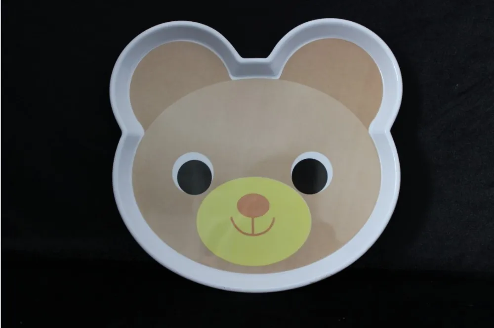12.5inch melamine little bear meal plate