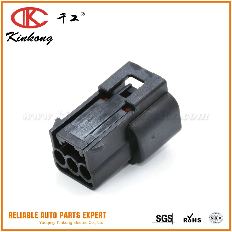 3 Pin Female Auto Electrical Wiring Harness Connector Plugs With