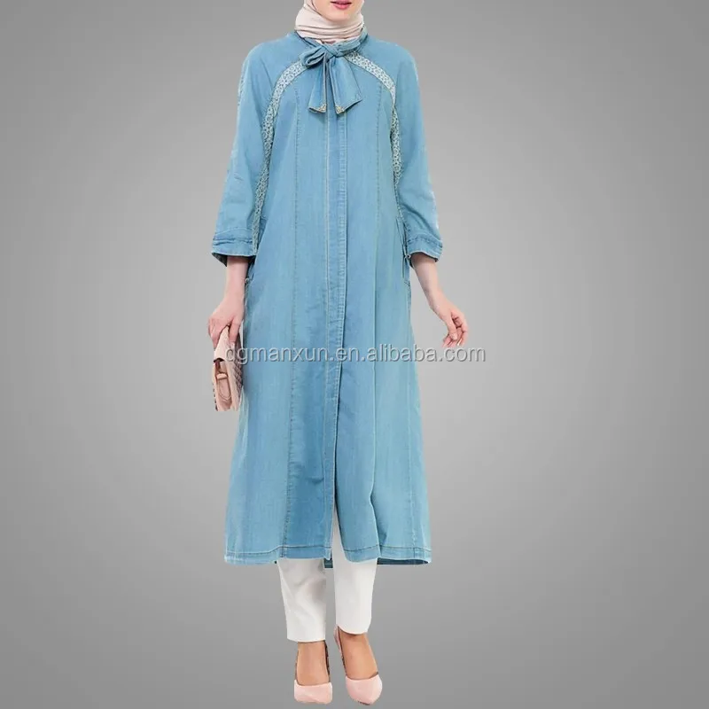 Tunique longue en jean femme Clearance