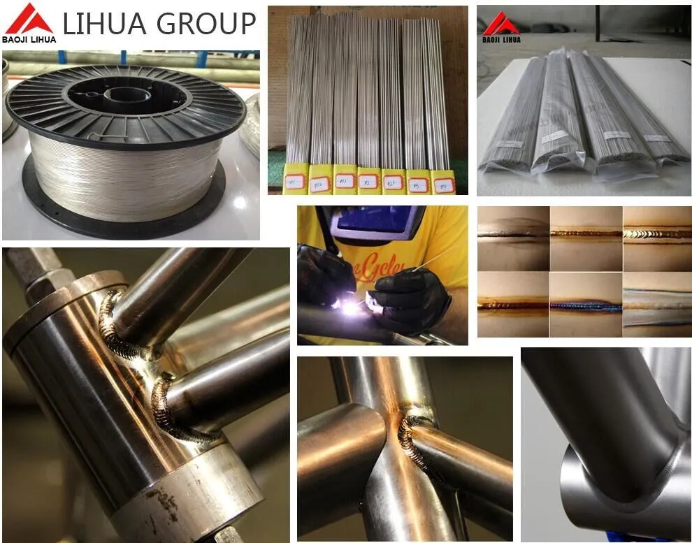 Dia 0.8mm 1mm 1.6mm titanium welding rod price per kg ti filler wire