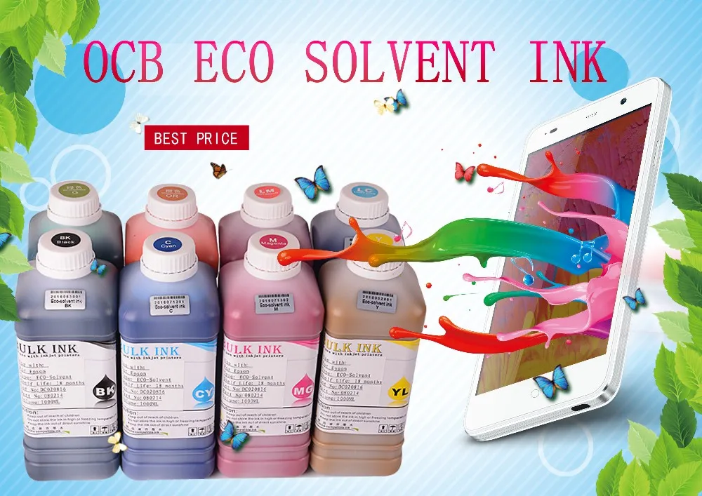 Ocbestjet CS100 Eco Solvent Ink for Mimaki SWJ 320 Printer