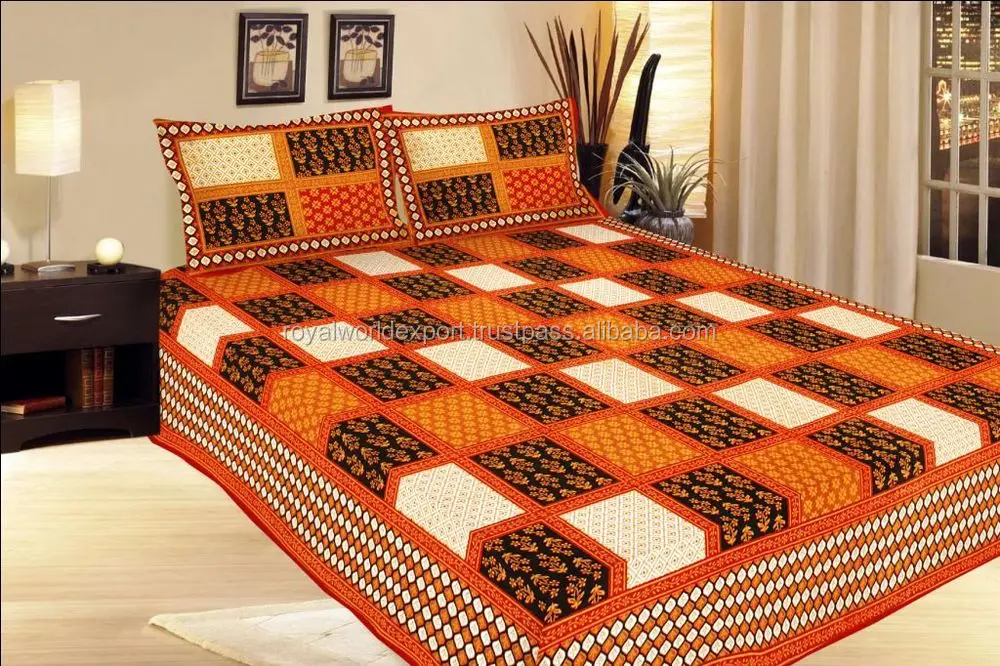 Indian Embroidered India Bedding Set Handmade Beautiful Queen Bed Sheet Echo Odyssey Comforter And Duvet Cover Sets China