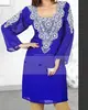 New Arrival Moroccan Caftan Women Arabian Beach Summer Long Dress./Dinky Royal Blue Color Popular Short Kaftan.