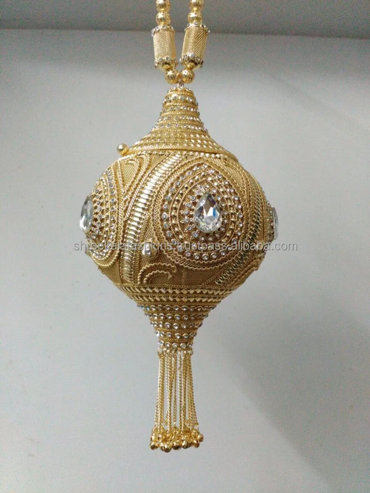 golden bridal purse