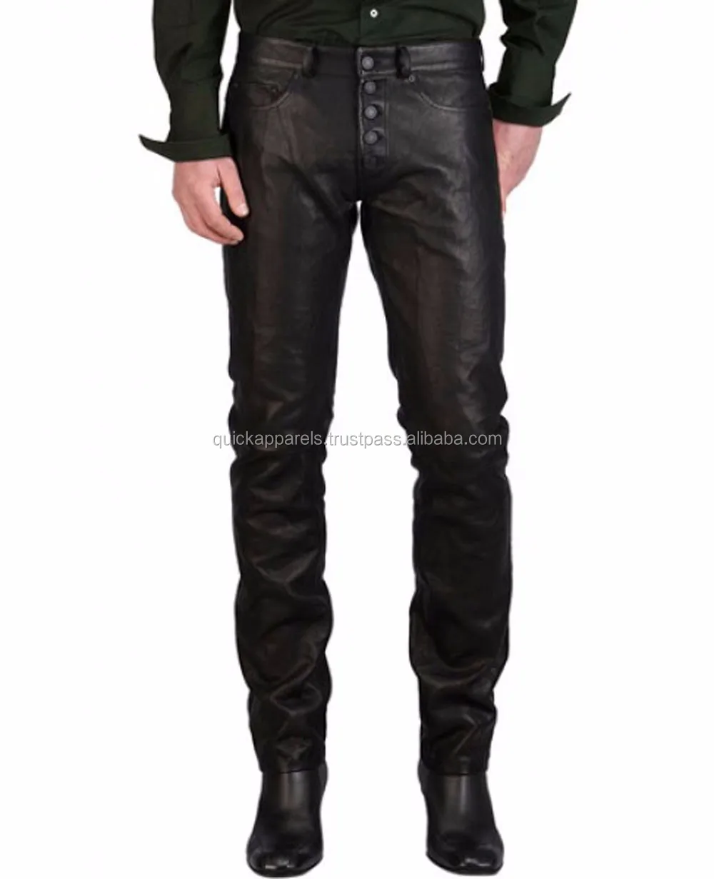 Mens Leather Motorcycle Riding Pants By First Classics FIM834CSL