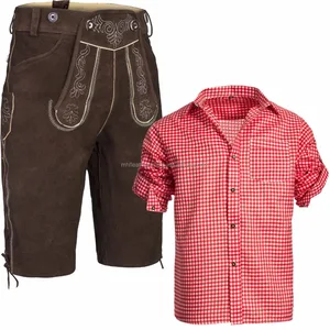 Maddox Herren Lederhose Goswin teak speckig Maddox Herren Lederhose Goswin teak speckig