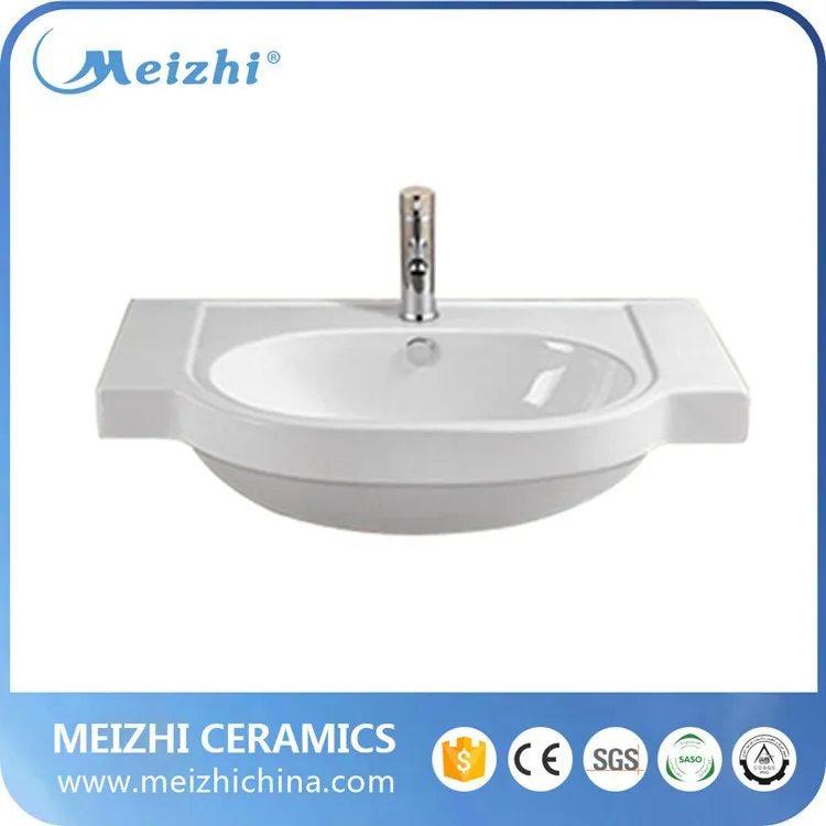 Bathroom small size patterned ceramic sink