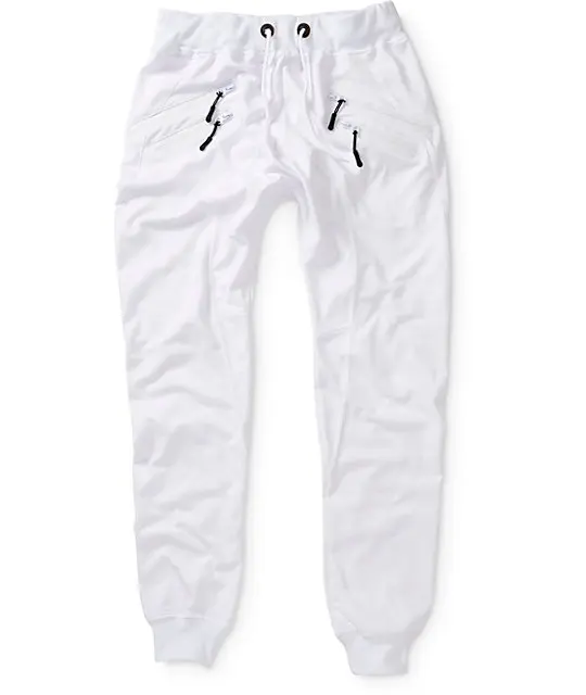 white pants joggers