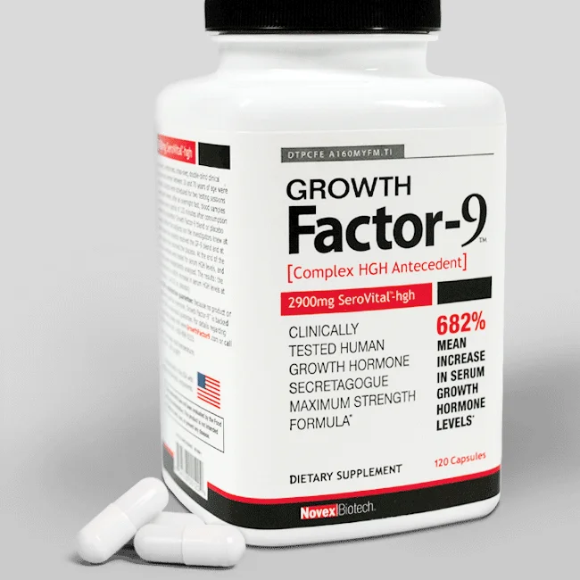 Фактор 9. Factor 9. Growth Factor-9. Gf9 Complex HGH Antecedent. Витамины фактор роста.