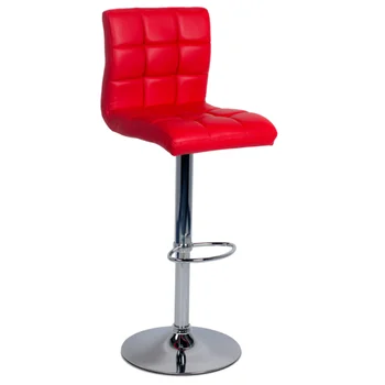 Bar Kitchen Chair In Pu With Chrome Legs Carmen 3063 Red Black Kitchen Chair In Pu With Chrome Legs