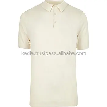 cream polo shirt