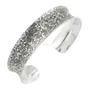 Latest Traditional Antique Oxidised Hallmarked Floral 925 Sterling Silver Bangle Open Cuff For Women