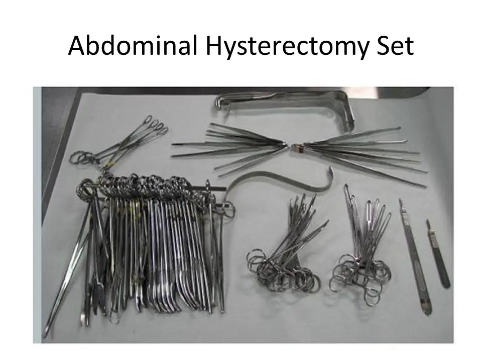Abdominal Hysterectomy Instrument Set Buy Spine Instrument Set