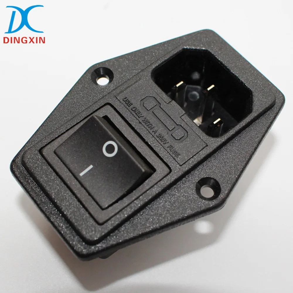 Ul Vde Approval Jr1011fr202 Inlet Switch Single Fused 10a 250v Iec