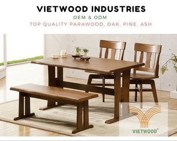 Solid Rubber Wood Dining Sets Furniture Oem Odm Buy Wood