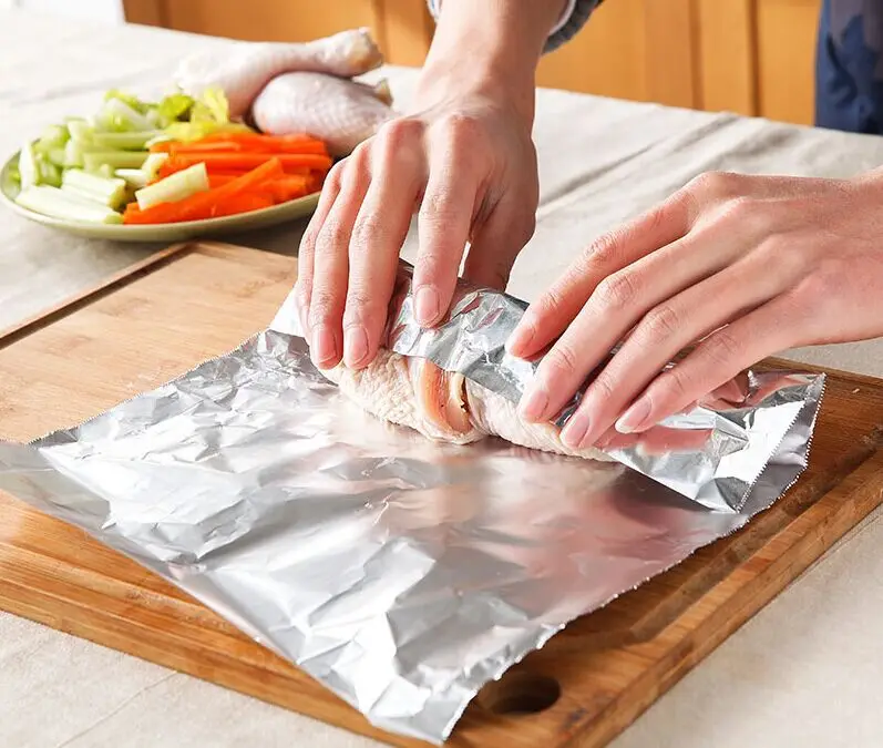 Embossed Aluminum Foil Rolls For Food 