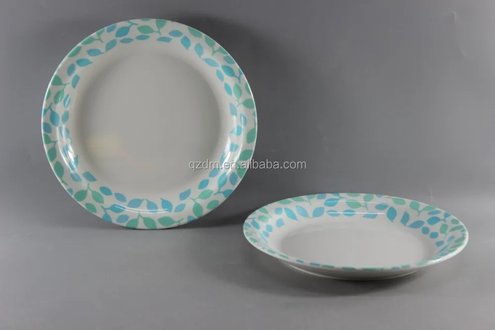 30 Melamine Deep Soup Plate Reusable Plastic Dinner Plate