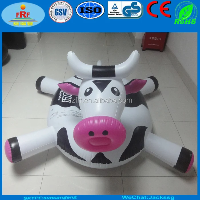 inflatable cow pool float