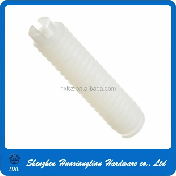 8mm 10mm 12mm All Thread Female Plastic Natural Nylon Threaded Rod