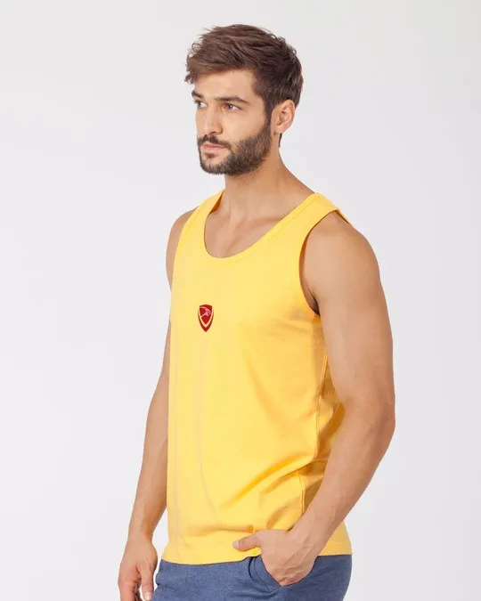 Deep Armhole Black Color Men Tank Top Manufacture By Hawk Eye Sports