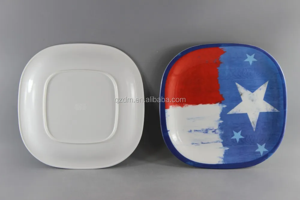 Square Shape Melamine Dinner Plate