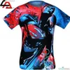 2014-15 New hot sale dye Superman sublimation custom t shirt for Women/Men