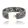 Ruby Bangle Design Pave Diamond Filigree Jewelry
