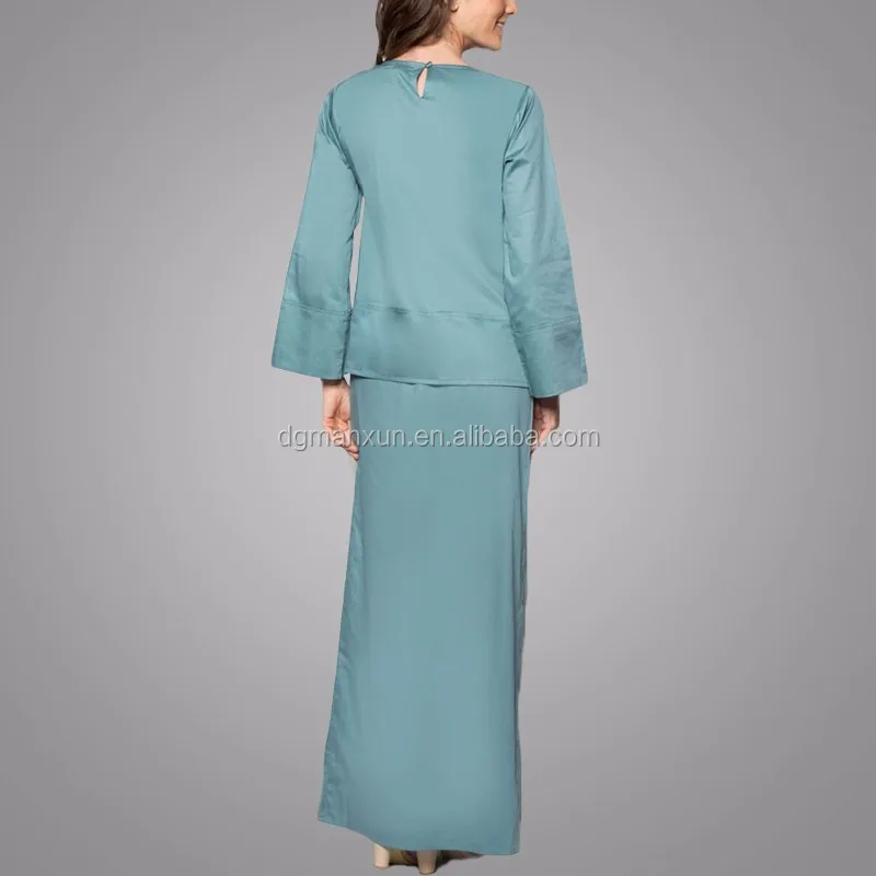 Desain Terbaru  Baju  Muslim Polos Baju  Kurung  Malaysia 