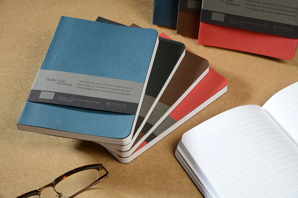 notepad/ paper cover notebook/ red color notebook/ smart size