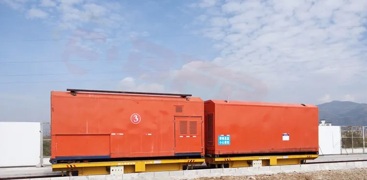 battery powered automatic railway cart on rails