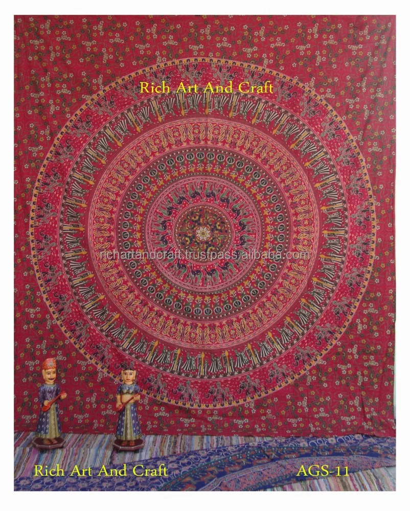 Indische mandala decor tapijt muur opknoping gooien sprei hippie ...