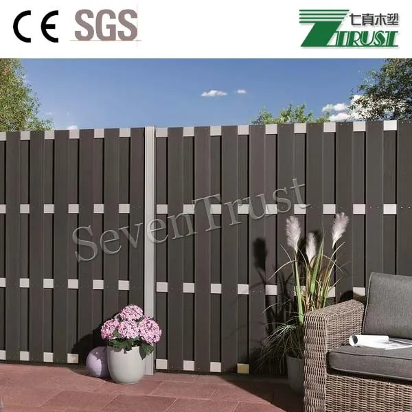 Eco Wpc Composite Fence Panels Wpc Garden Fencing Outdoor Buy Dark