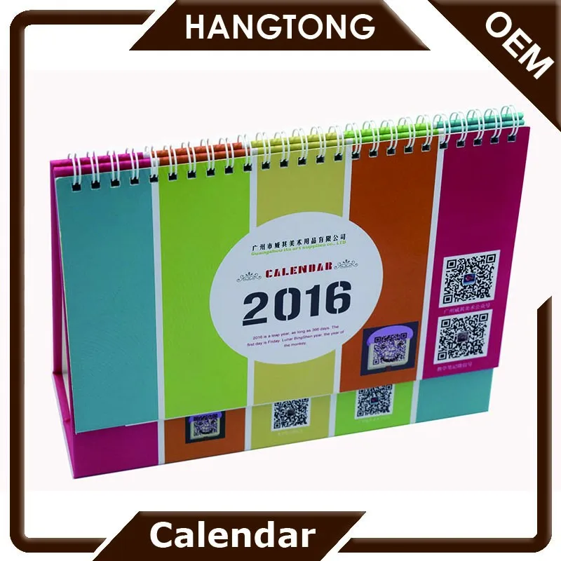 daily calendar printing
