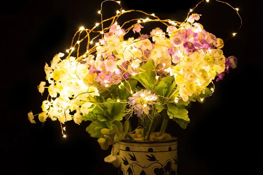 装飾的なledツリーフラワーライト花瓶ライト休日の装飾用led銅線ストリングライト Buy 屋内ライト 銅線ライト クリスマスライト Product On Alibaba Com