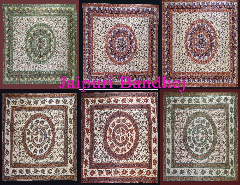 Wholesale Lot Indian Printed Tapestries Cotton Beach Throw