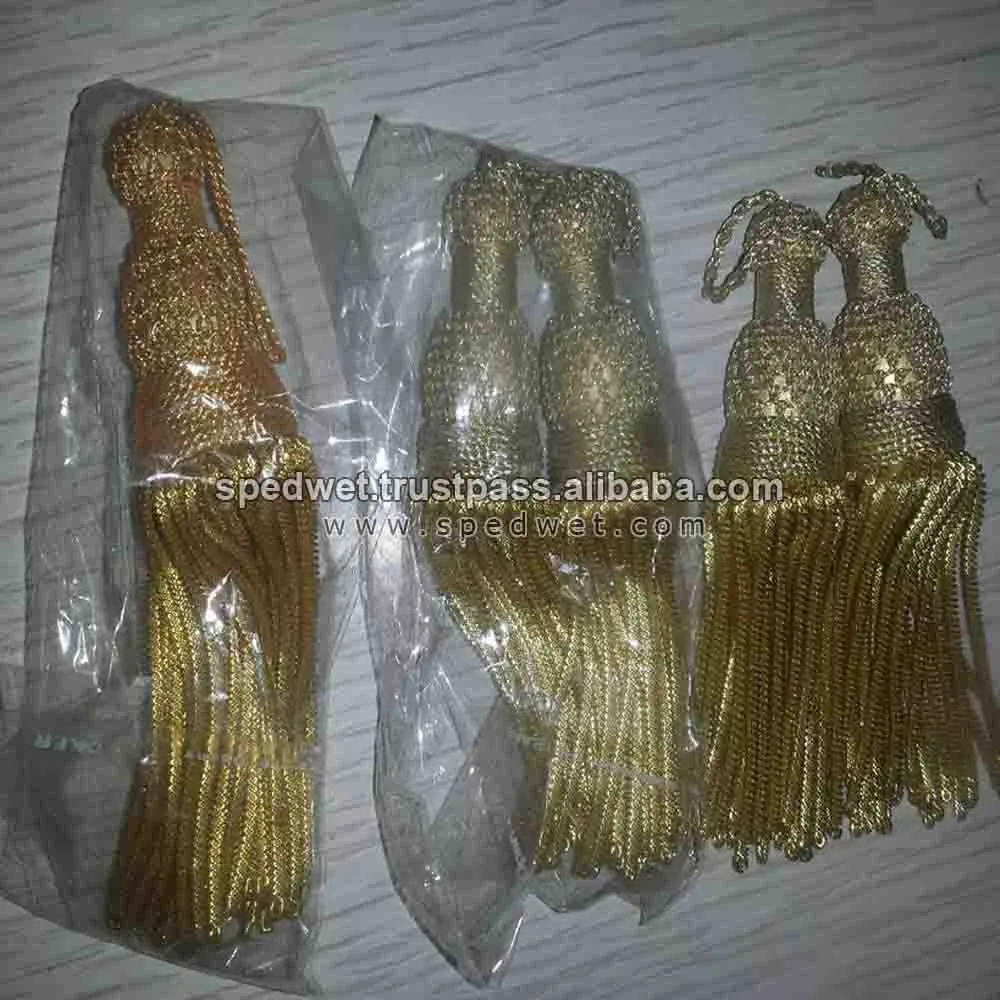 Borlas Spanish Tassels Gold With Caterpillar Style Buy Bullion Wire Tassels,Church Tassels