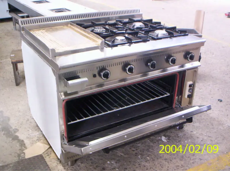 Restaurant Kitchen Oven six burners with oven gas range hotel kitchen equipment/industrial Restaurant Kitchen Oven six burners with oven gas range hotel kitchen equipment/industrial