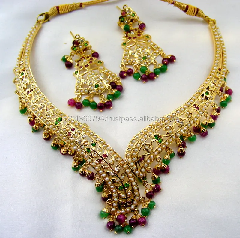 Gold Jadau Set With Price Online Shop 