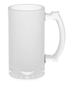 Download Sublimation Blank 16oz Glass Frosted Mug Large Beer Mug - Buy Glass Beer Mugs With Handles,Glass ...