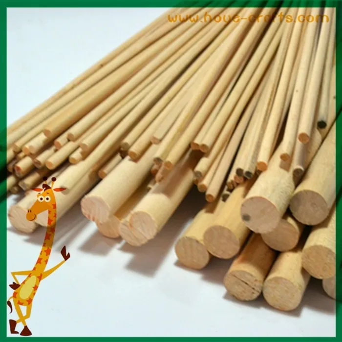 Wholesale Cheap Round Sticks Engraved Wood Stick Building Material