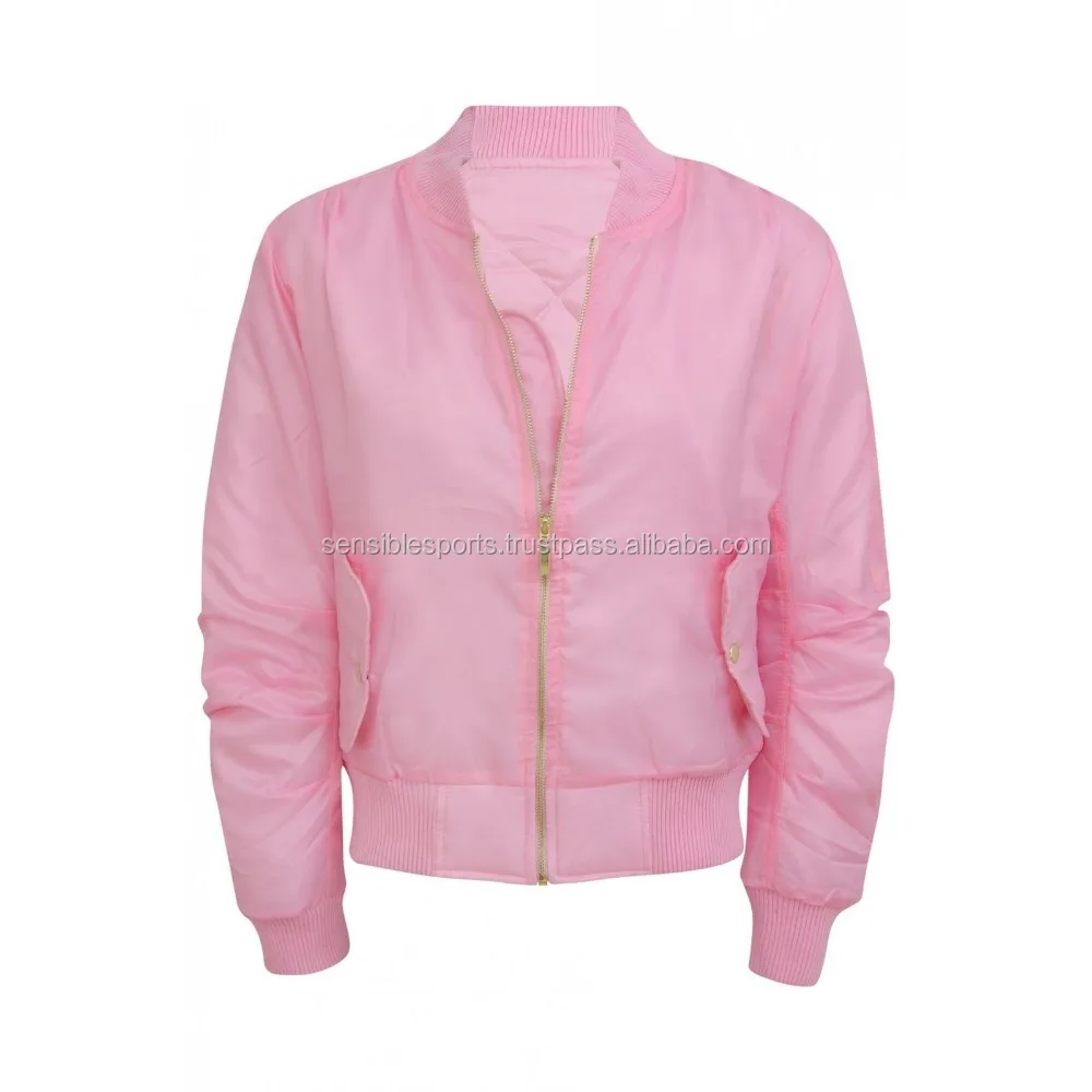 Pakistan Wholesale Clothing Softshell Satin Bomber Jacket Side Pockets