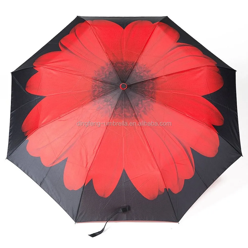 2017 auto open close red floral art print windproof canopy 2017 auto open close red floral art print windproof canopy